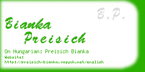 bianka preisich business card